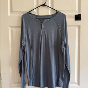 Men's Slate Long Sleeve Henley Shirt